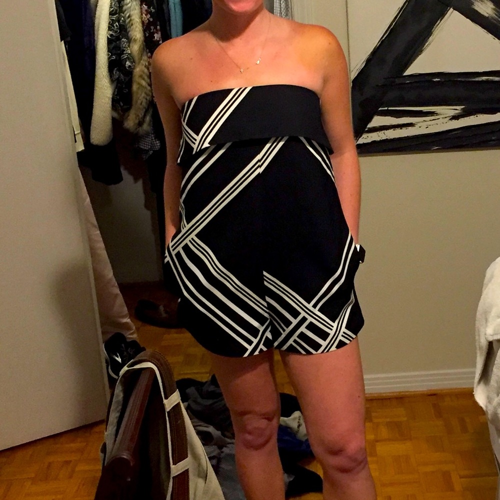 Keepsake strapless romper